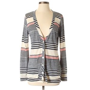 LA Made Striped Cardigan, Size Small